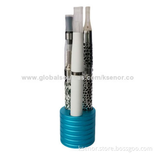 Colorful 3-hole eGo Battery Holder Base Display for E Cigarette Accessories, Made of Aluminum